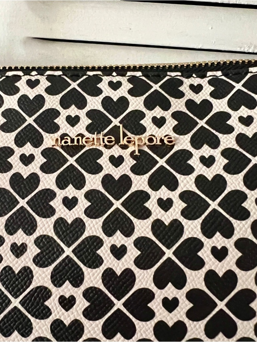 Nanette Lepore Jennah Baguette Heart Geo Black 2 piece set - Picture 3 of 9